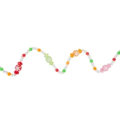 6' Glittered Pastel Colored Candy Christmas Garland, Unlit