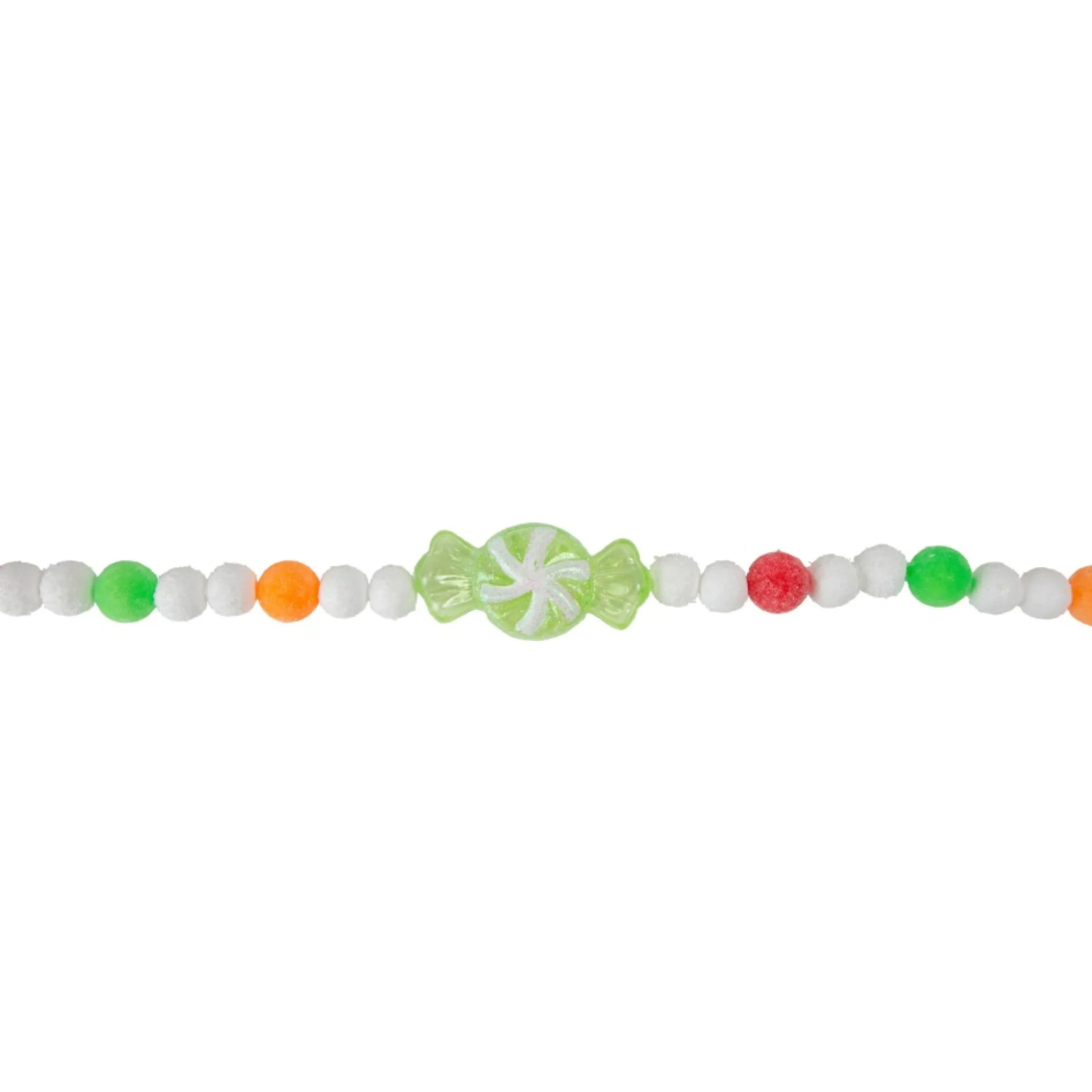 6' Glittered Pastel Colored Candy Christmas Garland, Unlit