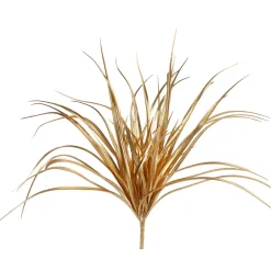 19" Gold Glittered Artificial Grass Christmas Pick