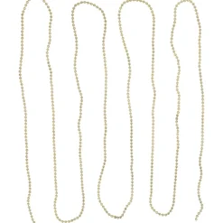 15' Gold Lame Beaded Artificial Christmas Garland - Unlit