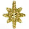 21" Gold Star Of Bethlehem Christmas Tree Topper - Clear Lights