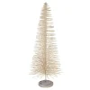 26" Gold Wooden Bottle Brush Christmas Tree