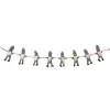 30" Gray And White Knit Gnome Novelty Christmas Garland