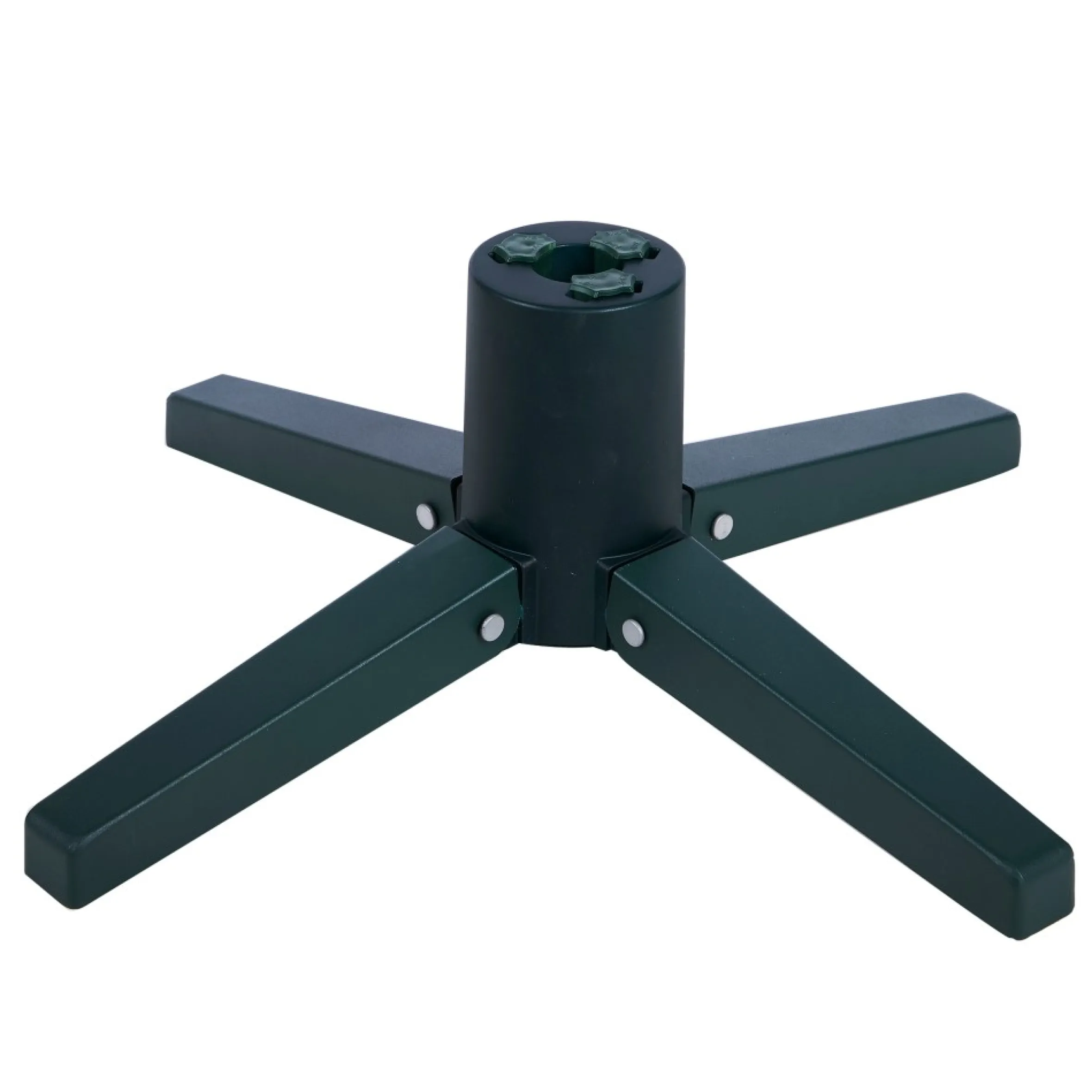 Green Adjustable Artificial Christmas Tree Stand - For Trees Up To 7.75Ft Tall