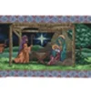 72" Green And Blue First Christmas Nativity Scene Table Runner