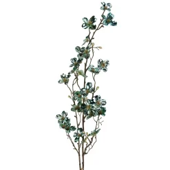 43" Green And Brown Artificial Dogwood Floral Christmas Craft Spray