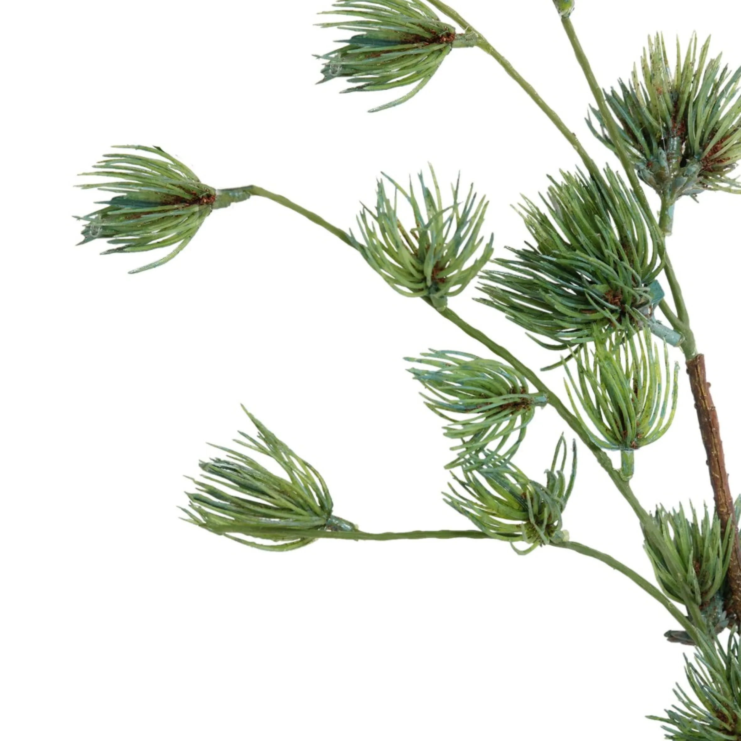43" Green And Brown Mini Needle Cascading Artificial Christmas Pine Spray