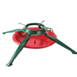 28' Green And Red Christmas Real Live Tree Stand
