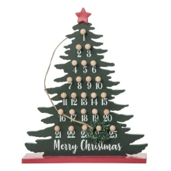 10.5" Green And Red Christmas Tree Countdown Decoration