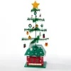 17" Green And Red Christmas Tree With Ornaments Days Till Christmas Calendar