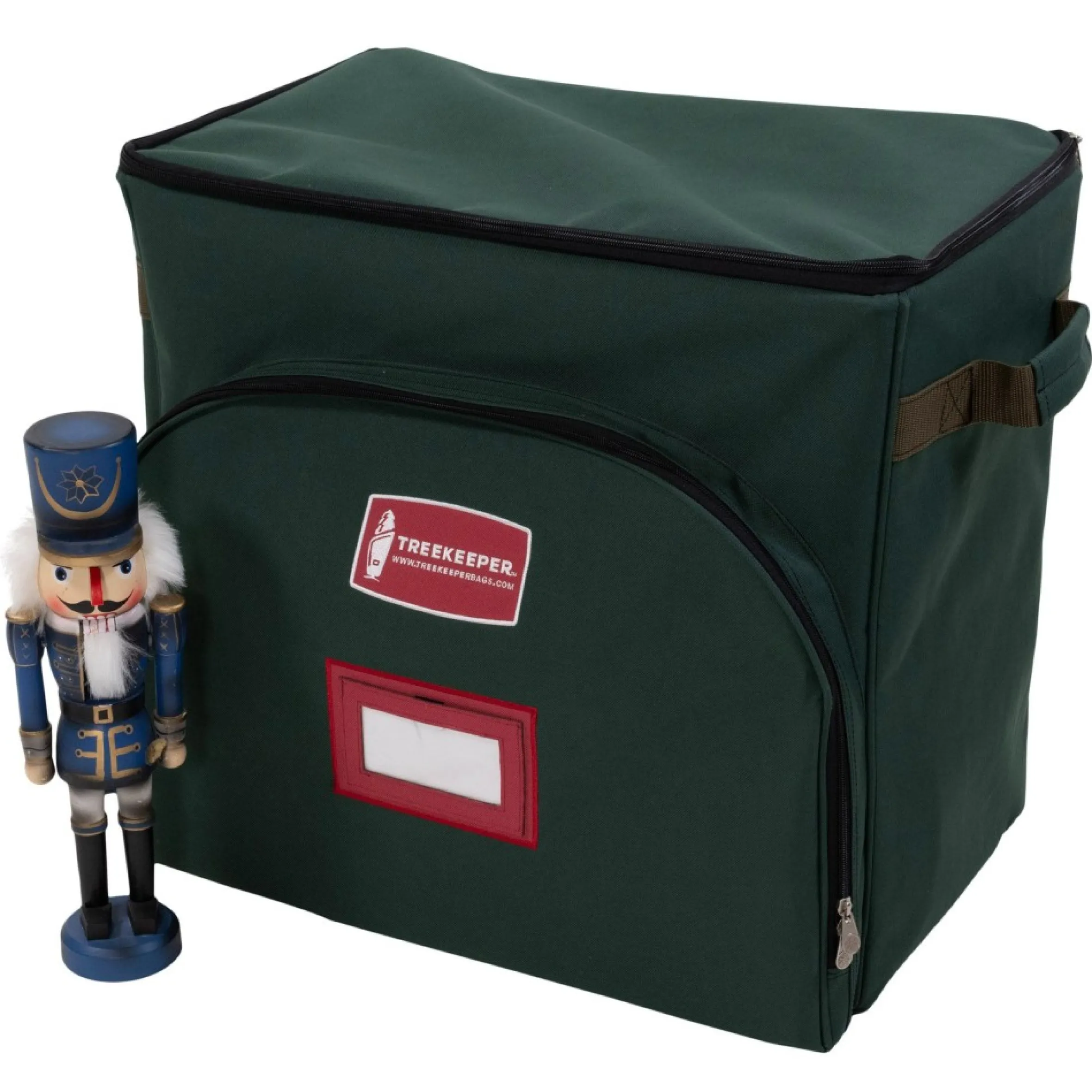 21.5" Green And Red Nutcracker Collectibles Storage Box