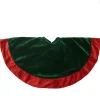 18" Green And Red Round Mini Christmas Tree Skirt