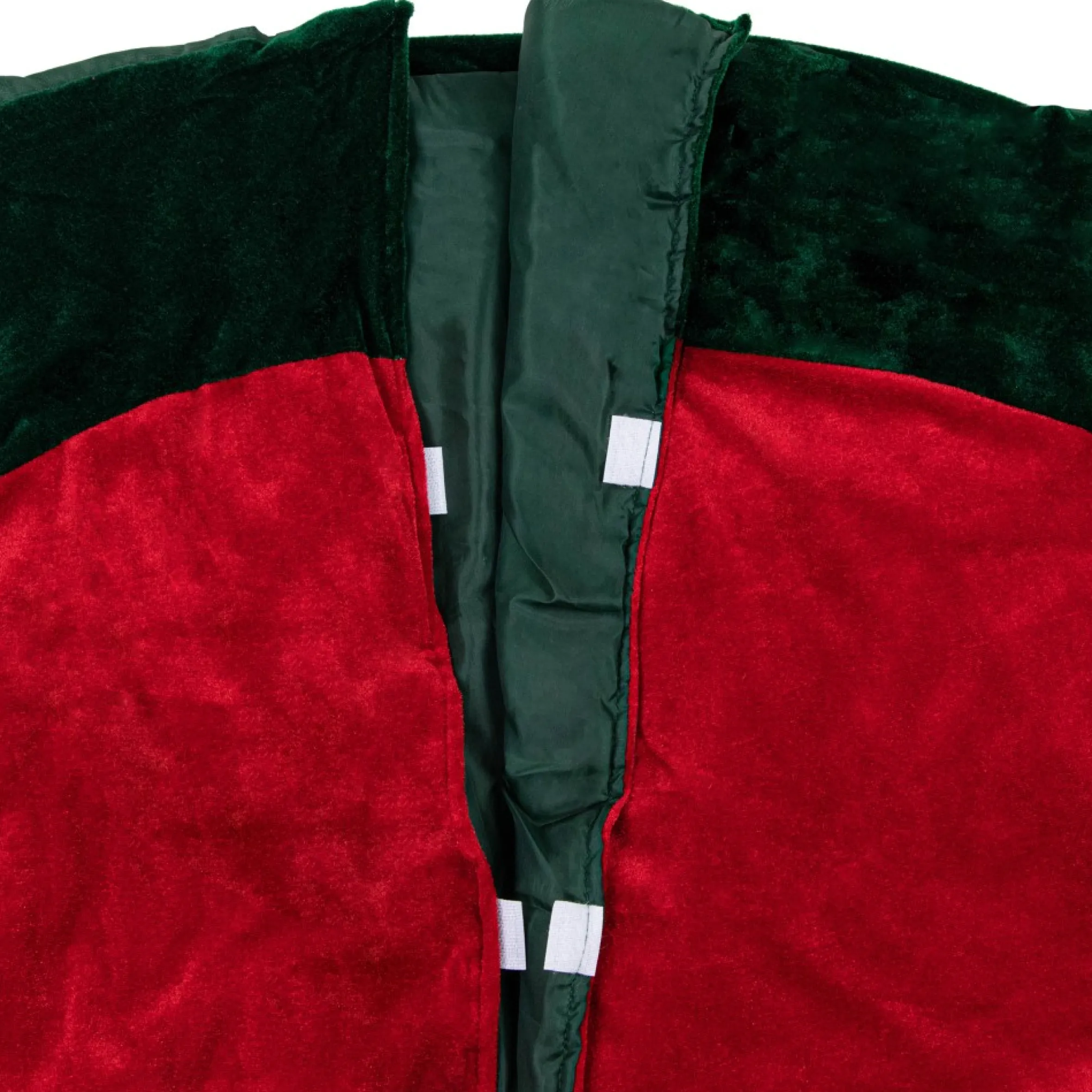 60" Green And Red Traditional Christmas Tree Skirt