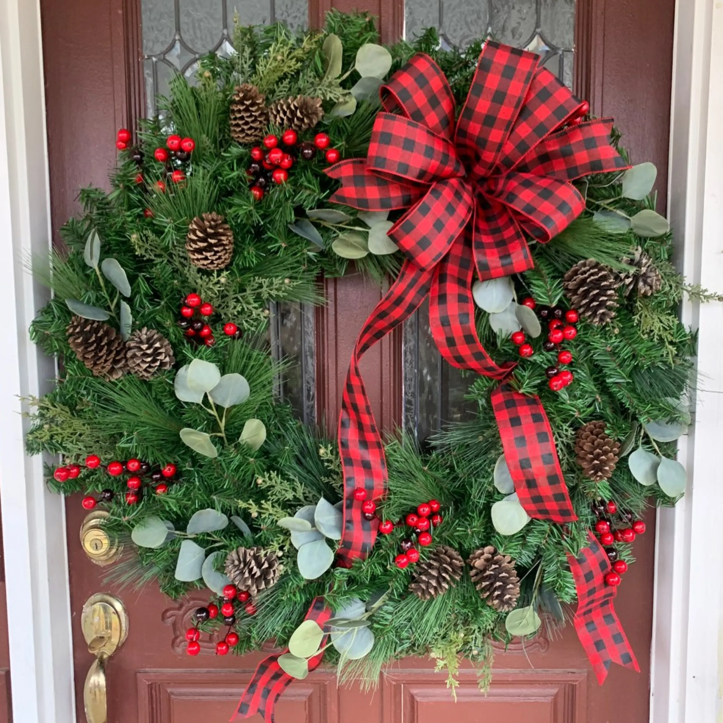 36" Green Canadian Pine Artificial Christmas Wreath - Unlit