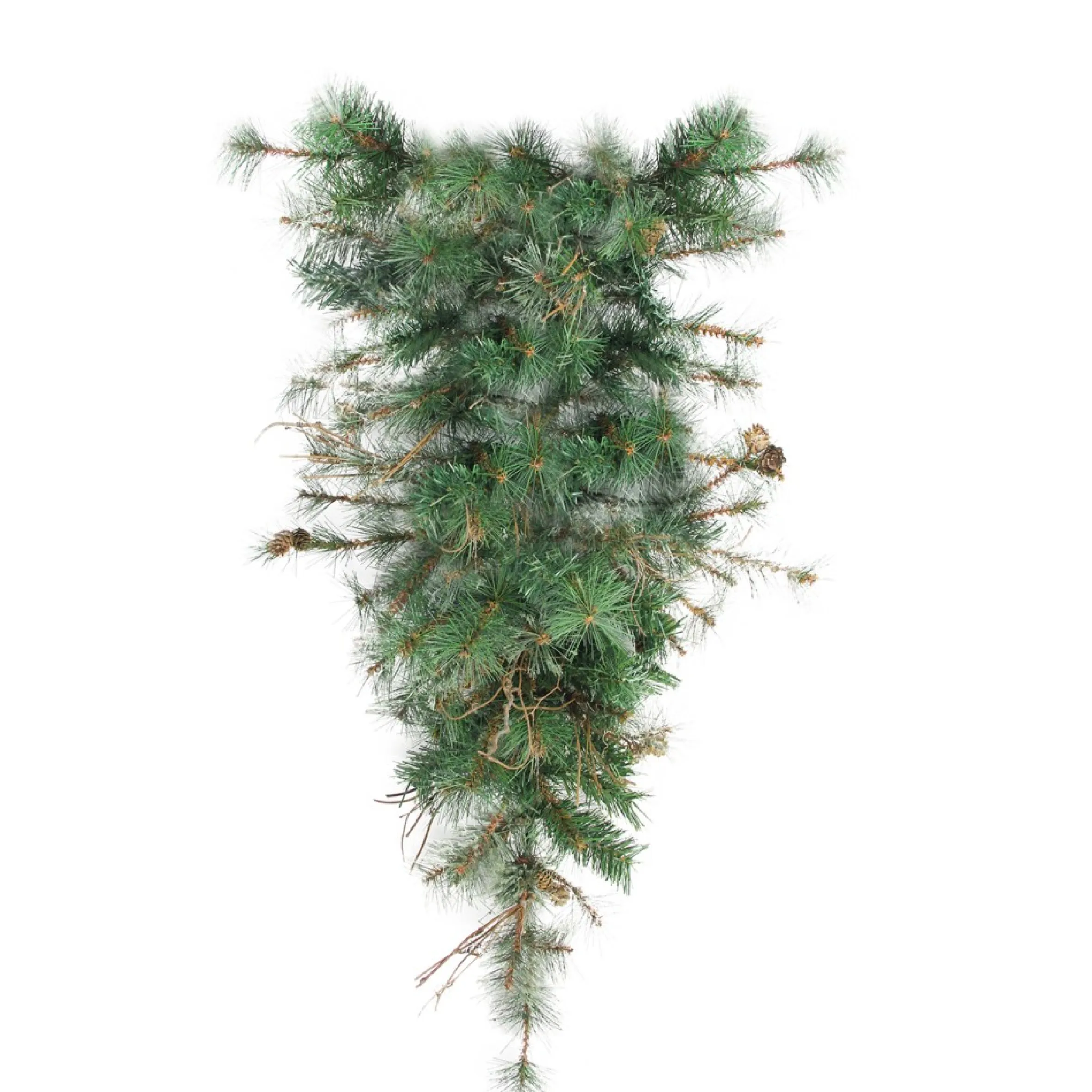 36" Green Country Mixed Pine Artificial Christmas Teardrop Swag - Unlit