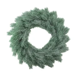 Green Frosted Pine Artificial Christmas Wreath - 16-Inch, Unlit