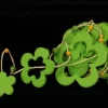 Green Fuzzy Flower Garland Decoration 59" X 19.8 Yards