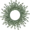 20" Green Glittered Artificial Coral Christmas Wreath