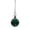 5" Green Metal Jingle Bell Hanging Christmas Decoration