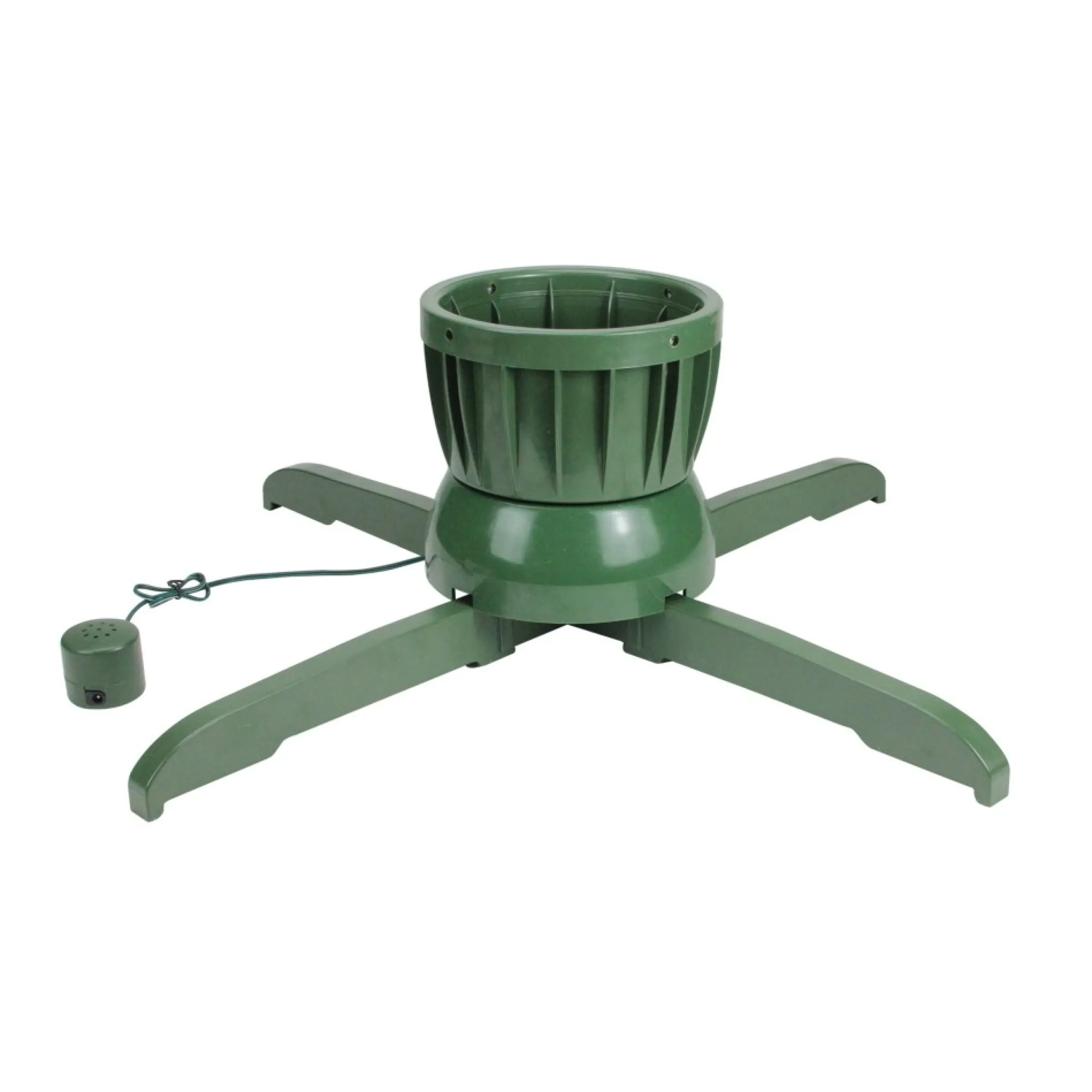 24" Green Musical Rotating Christmas Tree Stand - For Live Trees
