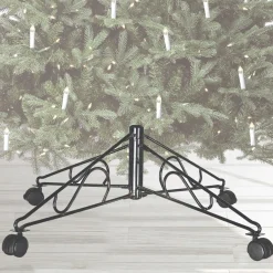 Green Rolling Christmas Tree Stand For 10' Artificial Trees