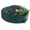 60" Green Unique Christmas Wreath Storage Bag With Removable Handle