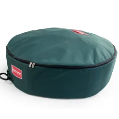 60" Green Unique Christmas Wreath Storage Bag With Removable Handle