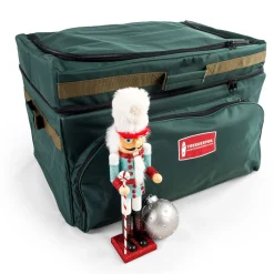 27" Green Unique Top Pocket Christmas Ornaments Storage Bag