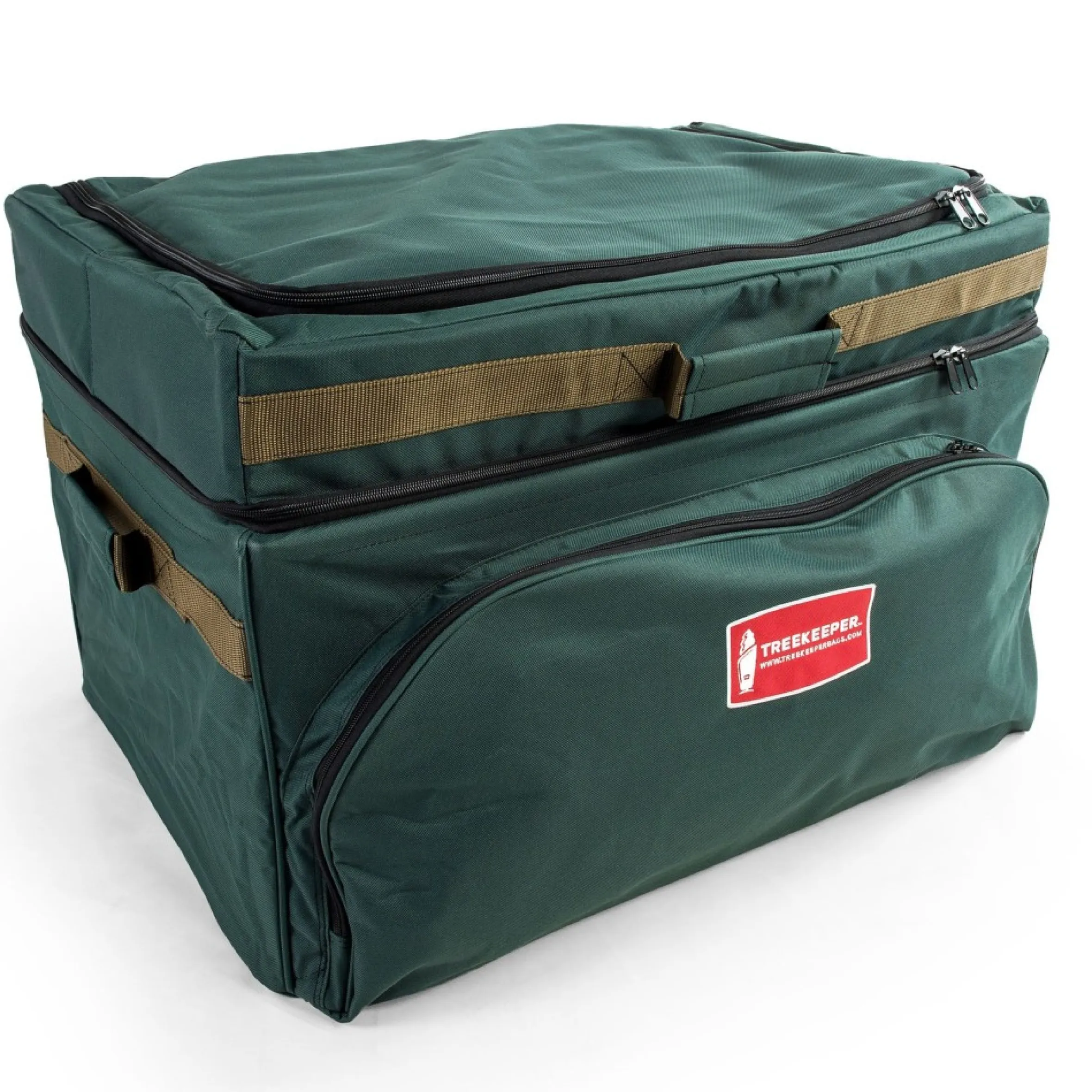 27" Green Unique Top Pocket Christmas Ornaments Storage Bag