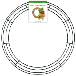 12" Green Wire Christmas Wreath Crafting Form