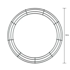12" Green Wire Christmas Wreath Crafting Form