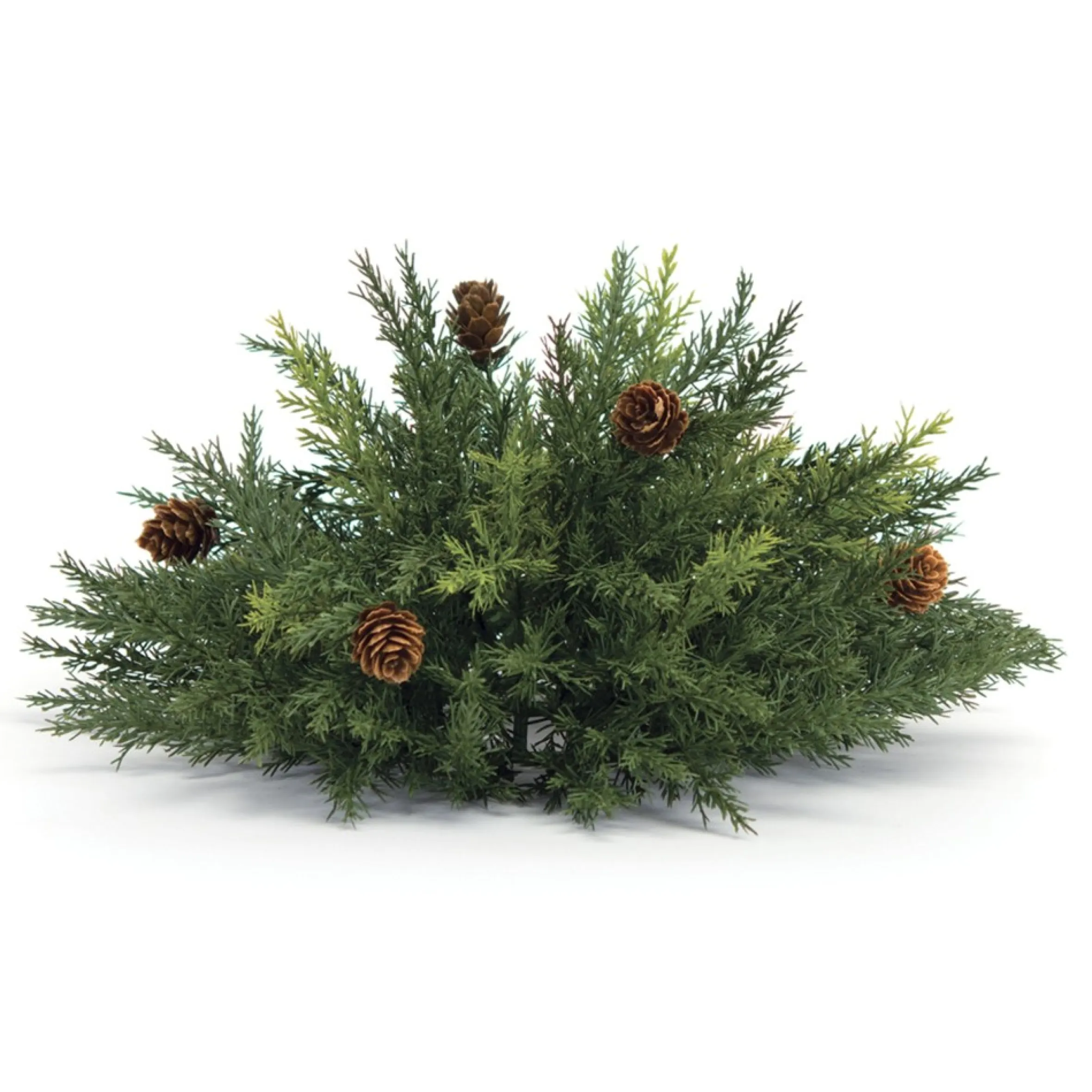 13" Half Sphere Arborvitae Pine Artificial Christmas Bush