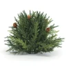 8.5" Half Sphere Arborvitae Pine Artificial Christmas Bush