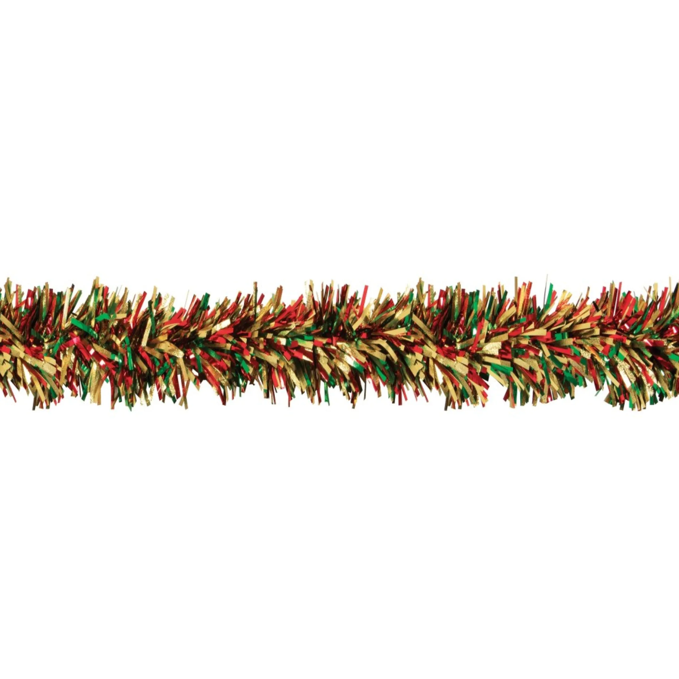25' Holidazzle Red And Green Metallic Twist Novelty Christmas Garland