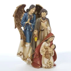 12.25" Holy Family Joseph And Angel Christmas Tabletop Decor