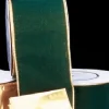 Hunter Green And Gold Wired Craft Ribbon 2" X 40 Yards