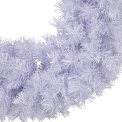 Icy White Iridescent Spruce Artificial Christmas Wreath - 18-Inch, Unlit