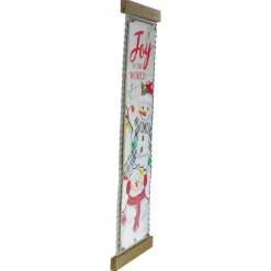 26-Inch Joy To The World Galvanized Christmas Wall Decor