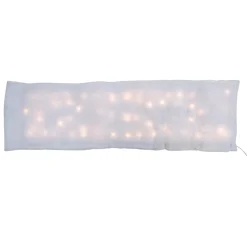 60-Inch Led Lighted Christmas Snow Blanket - Warm White Lights