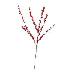 25-Inch Red Berries Artificial Christmas Twig Branch Spray