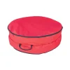 2 In 1 Red Zip Up Christmas Garland And Wreath Storage Bag