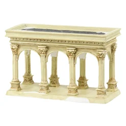 7" Ivory And White Tudor Gardens Pavilion Tabletop Decor