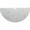 72" Ivory Snowflake Glitter Christmas Tree Skirt