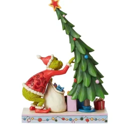 Jim Shore Dr Seuss Grinch Un-Decorating The Christmas Tree Christmas Figure #6008886