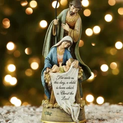 10.25" Joseph's Studio Holy Family "Christ The Lord" Religious Christmas Tabletop Figure