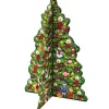 13.5" Korsch Advent 3-D Christmas Tree Wall Decoration