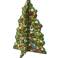 13.5" Korsch Advent 3-D Christmas Tree Wall Decoration