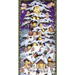 23.75" Korsch Advent Tree Tower Christmas Wall Decoration