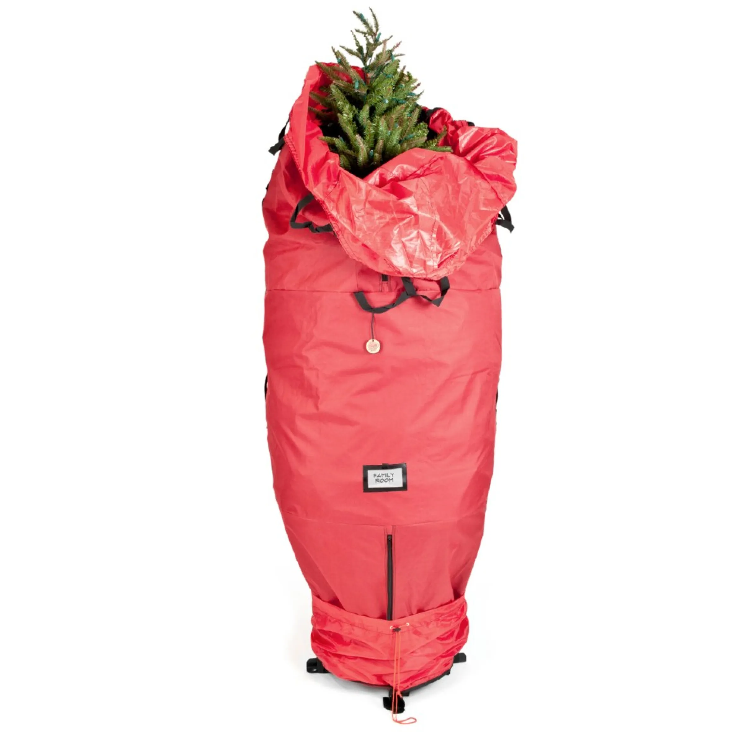 96" Large Red Upright Christmas Tree Protective Storage Bag - For Artificial Trees