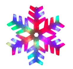 15" Led Color Changing Christmas Snowflake Window Silhouette